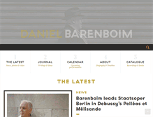 Tablet Screenshot of danielbarenboim.com